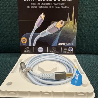 SUPRA ICE BLUE USB 2.0 Type-C to B Cable 高階數位傳輸線(2米長)