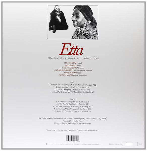 Etta Cameron 艾塔.卡麥隆 & Nikolaj Hess / Etta (180g LP):圖片 2