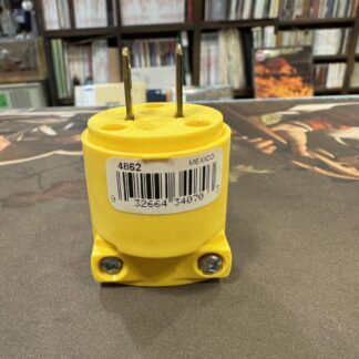 COOPER 4862-BOX 15A 125V 2-Pole 2-Wire 專業級電源插頭（黃色公頭/帶線夾）