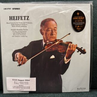 【TAS榜單發燒名盤】海飛茲 Heifetz - 羅沙:小提琴協奏曲 / 班傑明:浪漫幻想曲 (45轉2LP頂級重刻版)