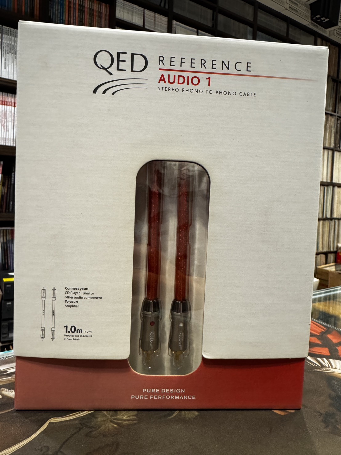 英國 QED Reference Audio 1 RCA 立體聲訊號線 (1M)(2條一對)